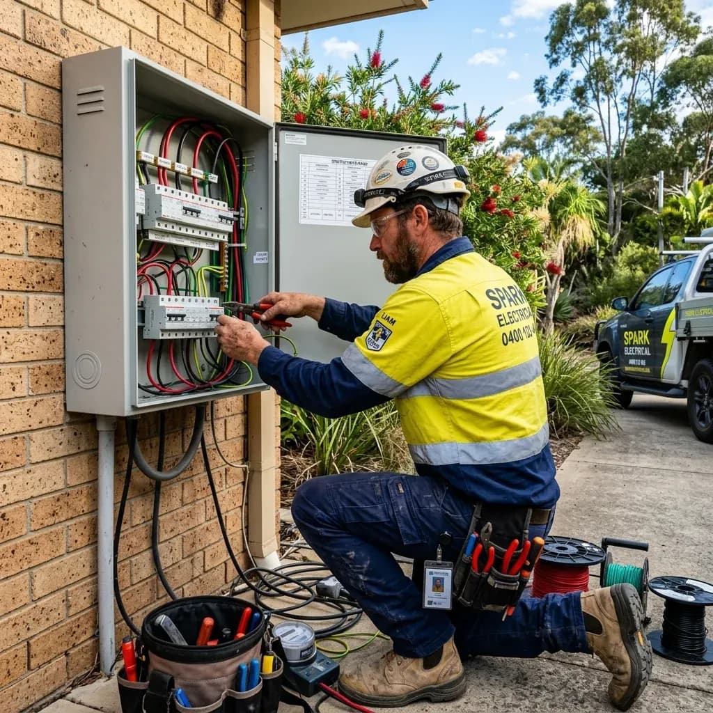 Spark Electrical — switchboard upgrade in progress